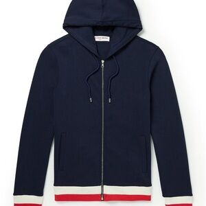 Orlebar Brown Navy Zip-Up Sweater